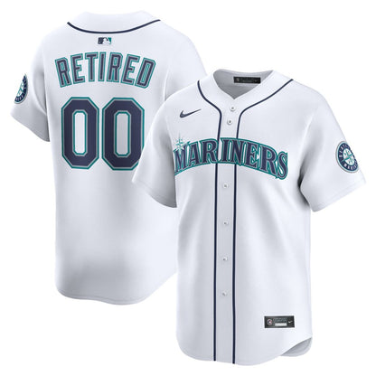 Seattle Mariners Nike Home Limited Pick - A - Player Retired Roster Jersey - White MLB Team Jersey Baseball Fan Apparel
