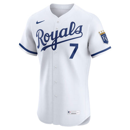 Kansas City Royals Bobby Witt Jr. Nike Alternate 2 Elite Player Jersey - Royal MLB Team Jersey Baseball Fan Apparel