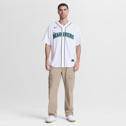 Seattle Mariners Josh Naylor Nike Home Replica Jersey - White MLB Team Jersey Baseball Fan Apparel
