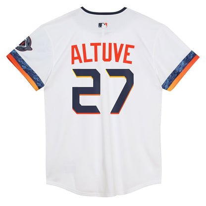 Houston Astros Jose Altuve Nike Preschool 2025 City Connect Limited Player Jersey - White MLB Team Jersey Baseball Fan Apparel