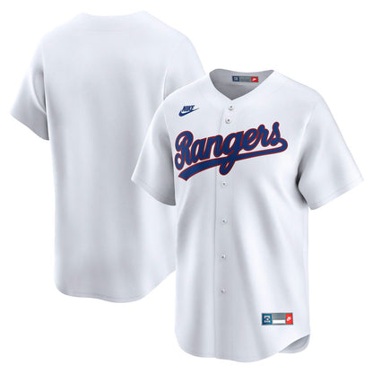 Texas Rangers Nike Cooperstown Limited Jersey - White MLB Team Jersey Baseball Fan Apparel