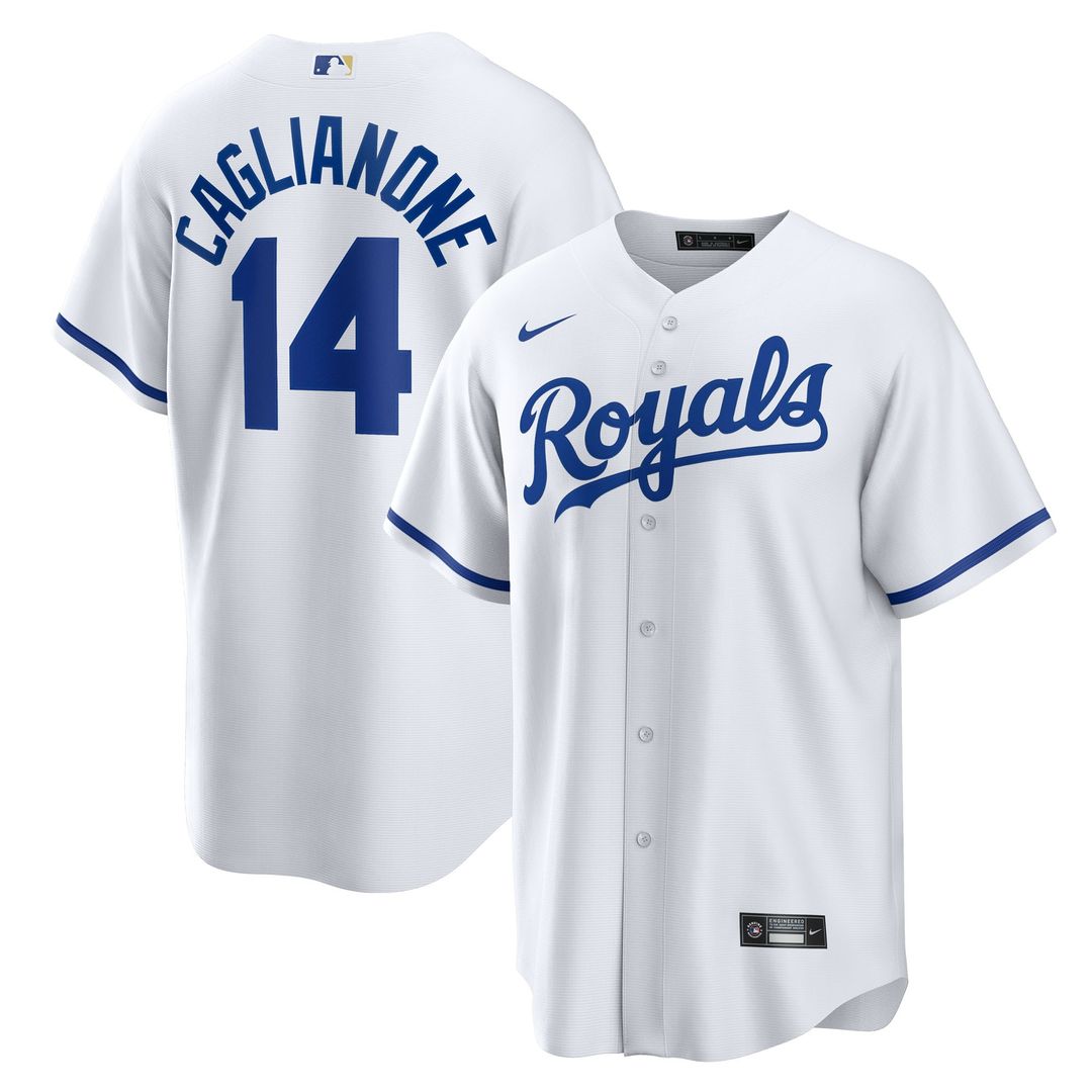 Kansas City Royals Jac Caglianone Nike Home Replica Jersey - White MLB Team Jersey Baseball Fan Apparel