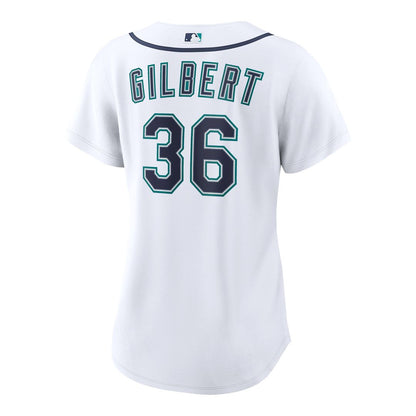 Seattle Mariners Logan Gilbert Nike Women's Home Replica Jersey - White MLB Team Jersey Baseball Fan Apparel