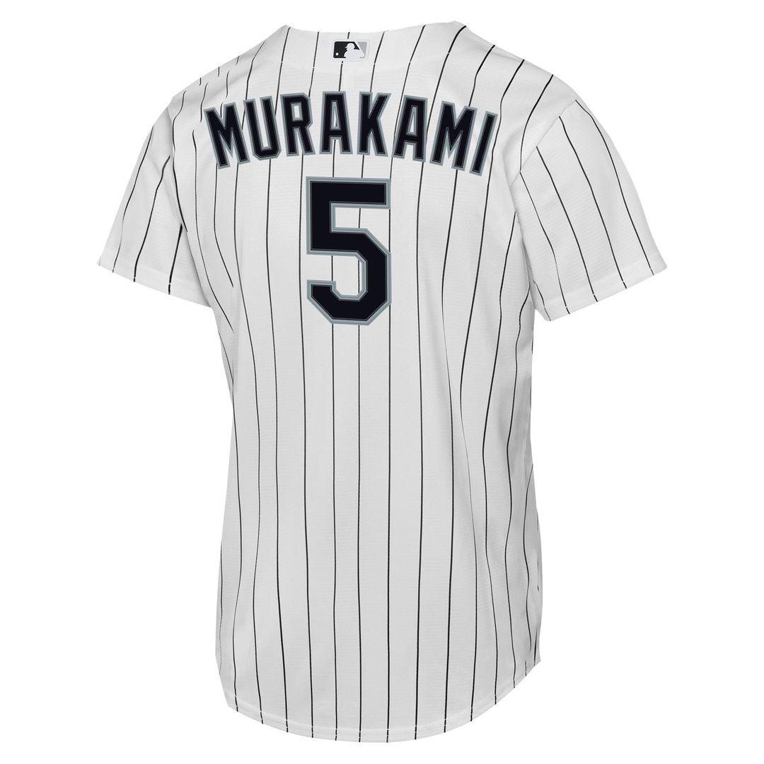 Chicago White Sox Munetaka Murakami Nike Youth Home Replica Jersey - White MLB Team Jersey Baseball Fan Apparel