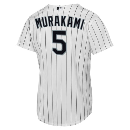 Chicago White Sox Munetaka Murakami Nike Youth Home Replica Jersey - White MLB Team Jersey Baseball Fan Apparel
