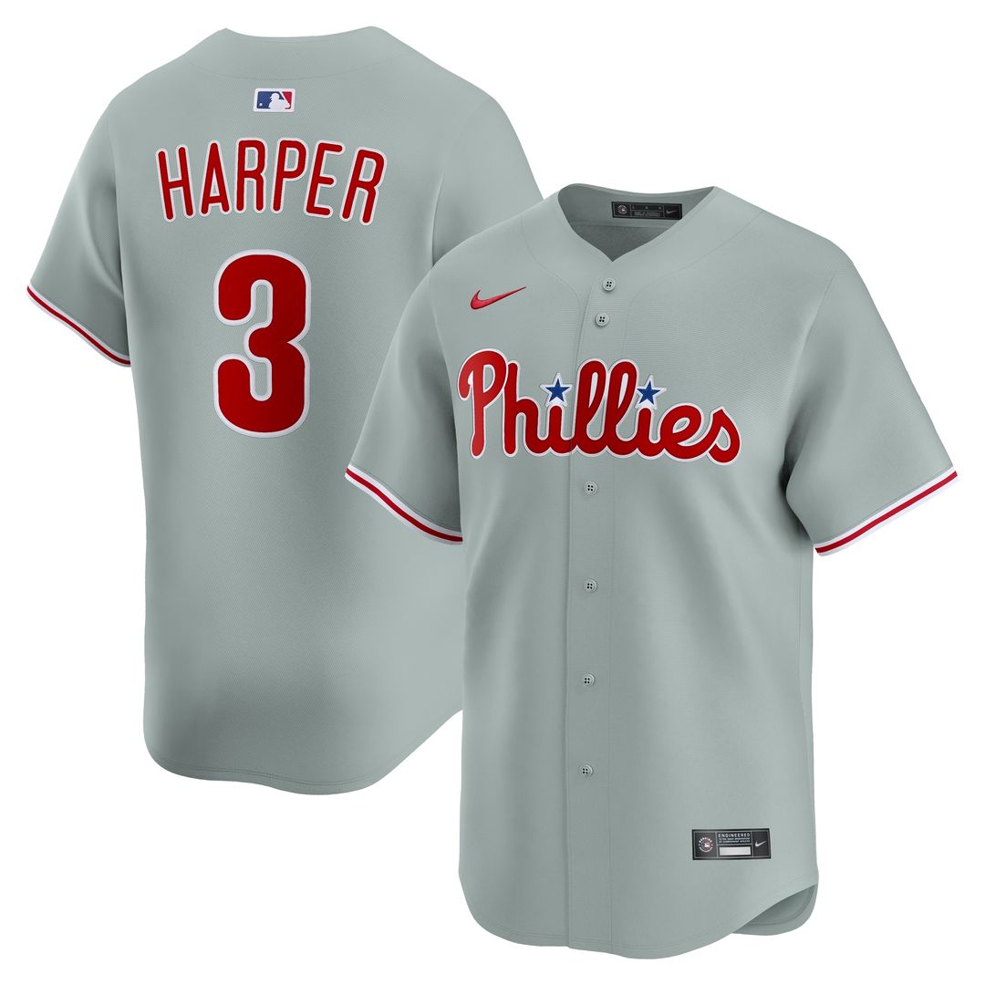 Philadelphia Phillies Bryce Harper Nike Home Limited Player Jersey - White MLB Team Jersey Baseball Fan Apparel