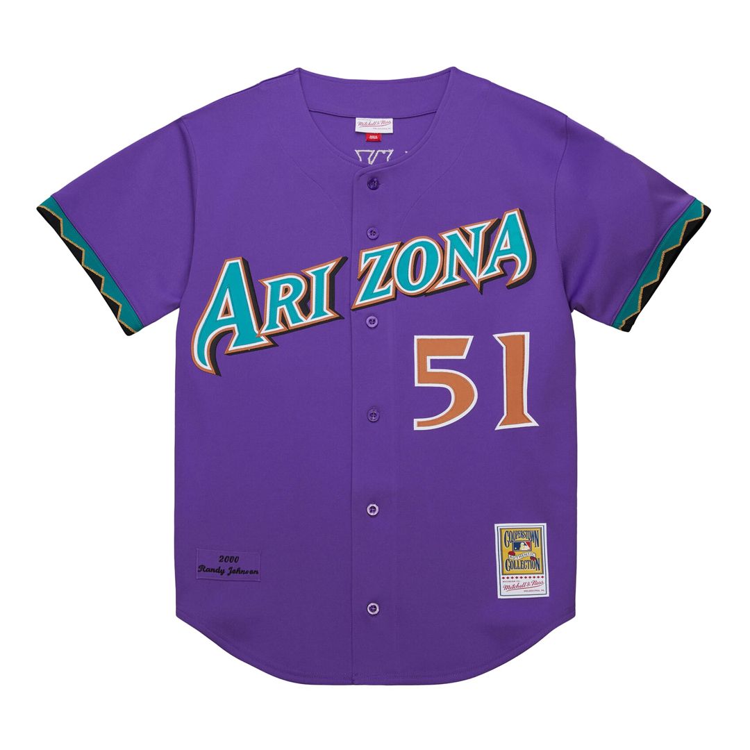 Arizona Diamondbacks Randy Johnson Mitchell & Ness 2001 Authentic Jersey - Black MLB Team Jersey Baseball Fan Apparel