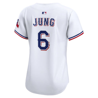 Texas Rangers Josh Jung Nike Women's Home Limited Player Jersey - White MLB Team Jersey Baseball Fan Apparel