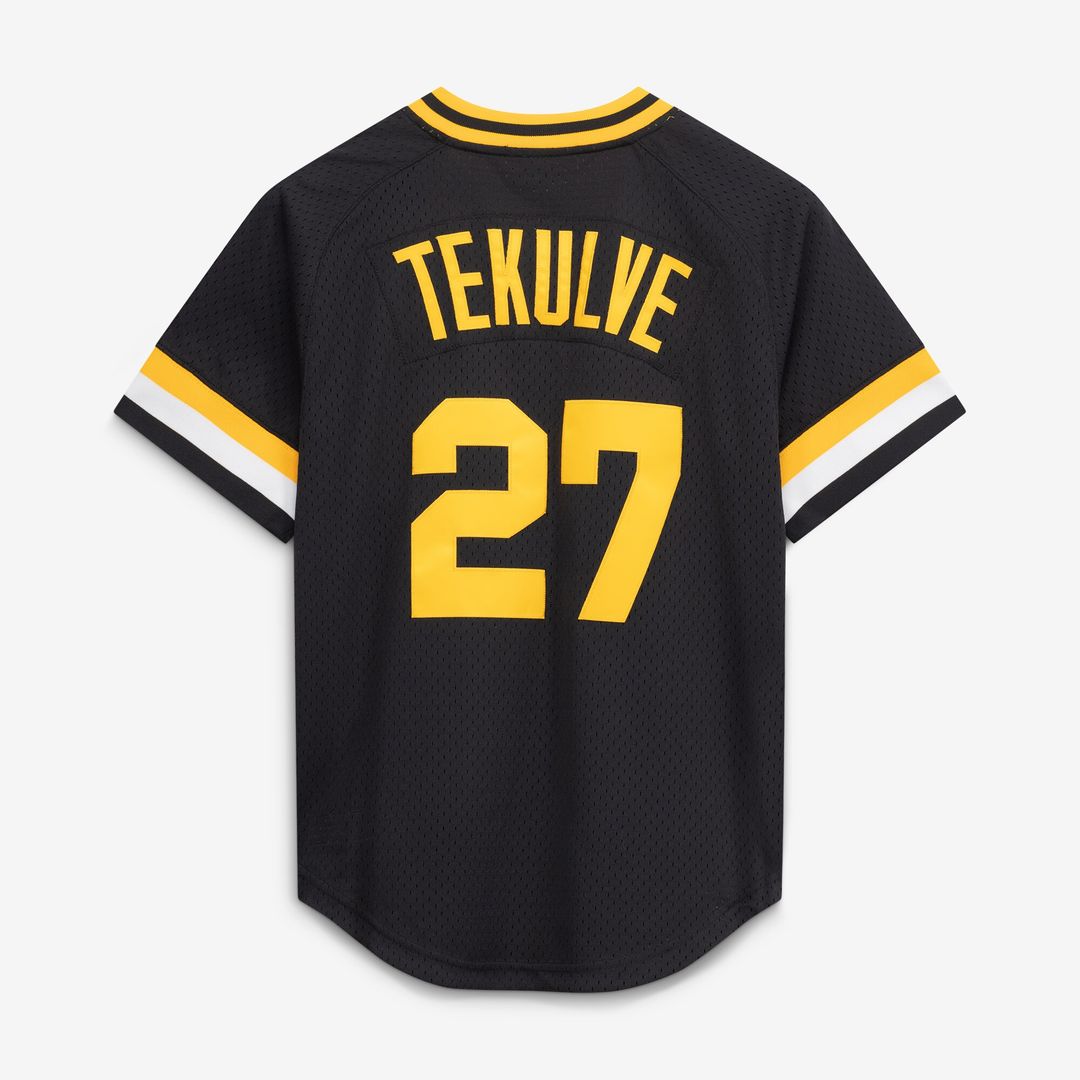 Pittsburgh Pirates Kent Tekulve Mitchell & Ness Authentic Batting Practice Jersey - Black MLB Team Jersey Baseball Fan Apparel