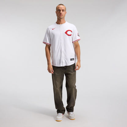 Cincinnati Reds Elly De La Cruz Nike Alternate 2 Limited Player Jersey - White MLB Team Jersey Baseball Fan Apparel