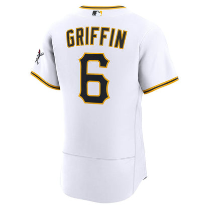 Pittsburgh Pirates Konnor Griffin Nike Home Authentic Jersey - White MLB Team Jersey Baseball Fan Apparel