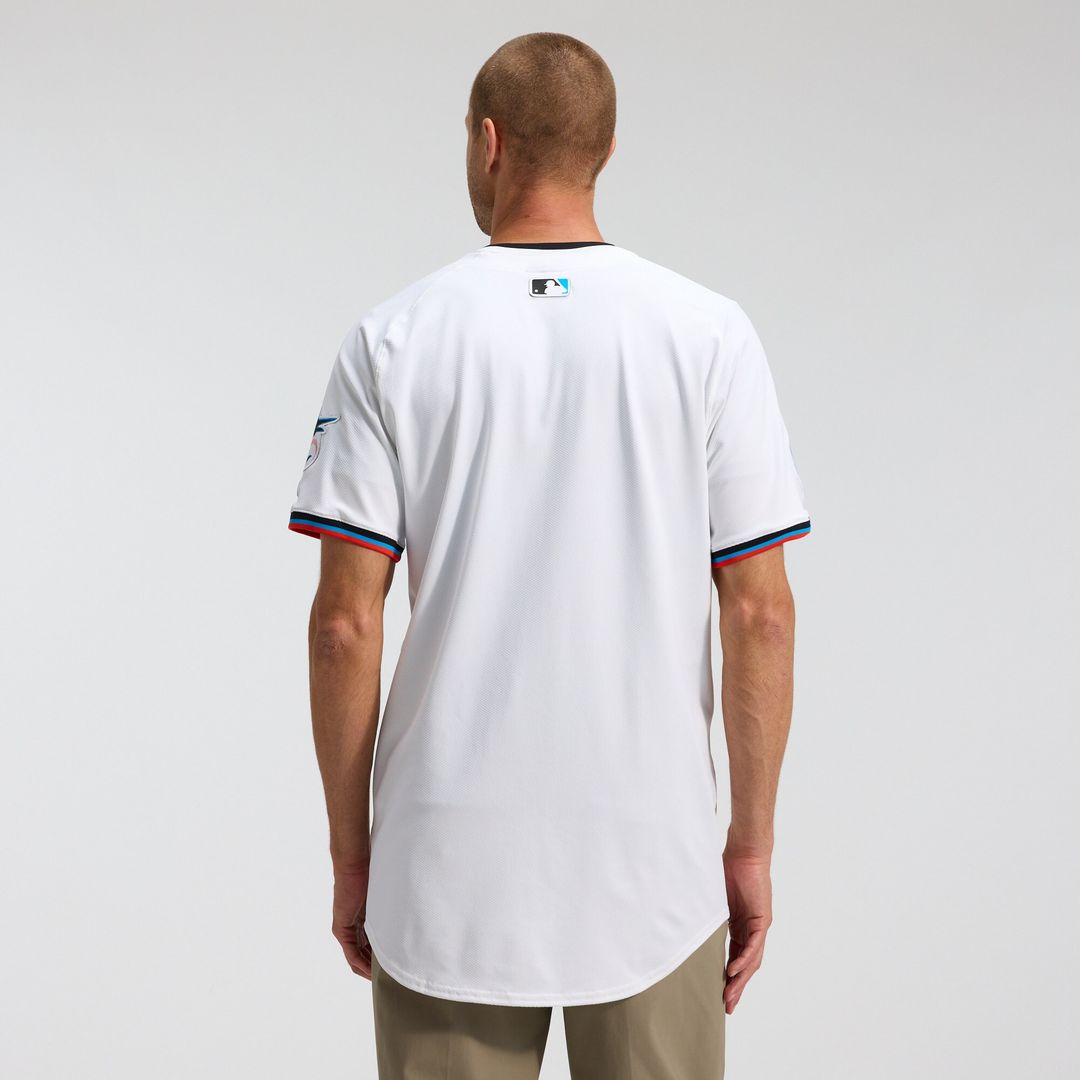 Miami Marlins Nike Home Elite Jersey - White MLB Team Jersey Baseball Fan Apparel