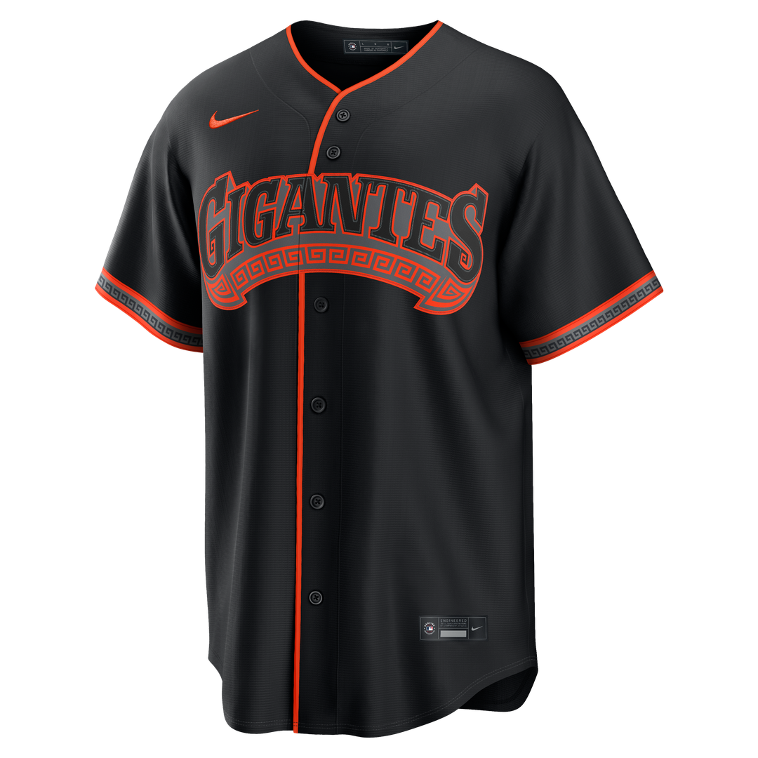 San Francisco Giants Rafael Devers Nike Alternate Replica Jersey - Black MLB Team Jersey Baseball Fan Apparel