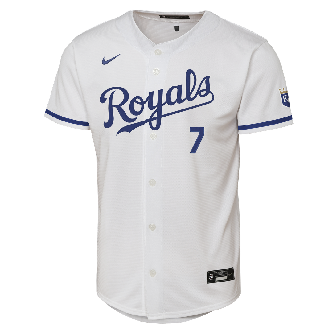 Kansas City Royals Bobby Witt Jr. Nike Youth Alternate Stadium Jersey - Light Blue MLB Team Jersey Baseball Fan Apparel
