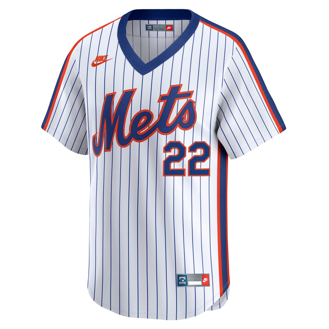 New York Mets Juan Soto Nike Cooperstown Limited 40th Anniversary Jersey - White MLB Team Jersey Baseball Fan Apparel