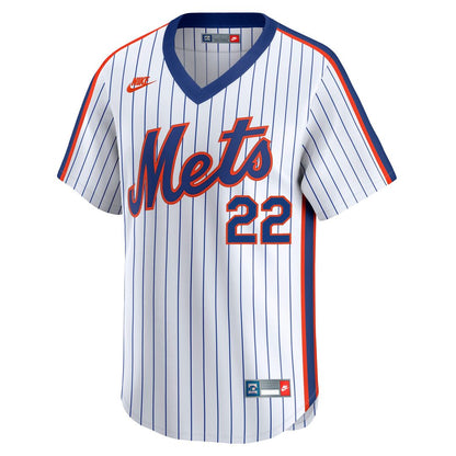 New York Mets Juan Soto Nike Cooperstown Limited 40th Anniversary Jersey - White MLB Team Jersey Baseball Fan Apparel