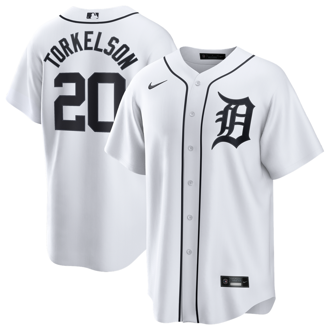 Detroit Tigers Spencer Torkelson Nike Home Replica Jersey - White MLB Team Jersey Baseball Fan Apparel
