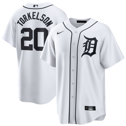 Detroit Tigers Spencer Torkelson Nike Home Replica Jersey - White MLB Team Jersey Baseball Fan Apparel