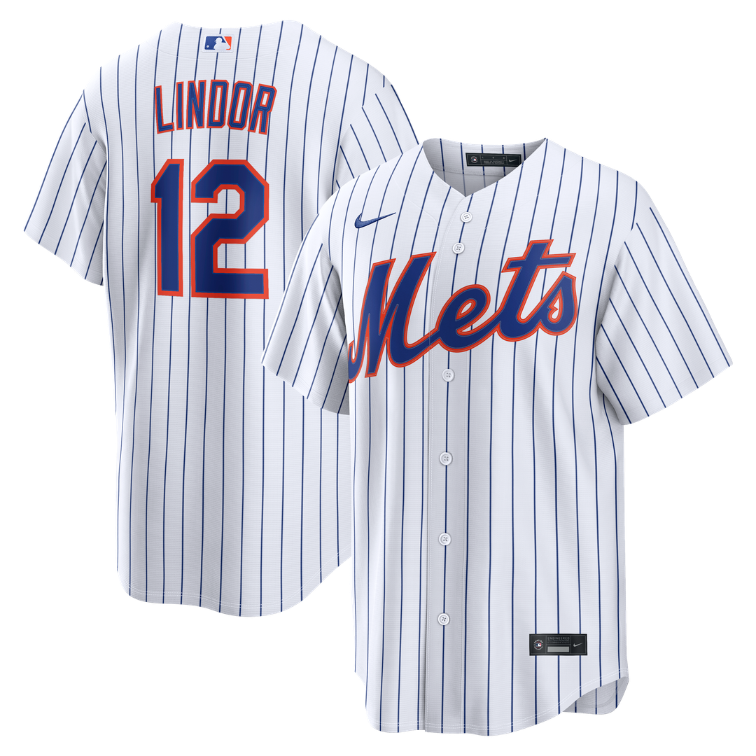 New York Mets Francisco Lindor Nike Alternate Replica Jersey - Black MLB Team Jersey Baseball Fan Apparel