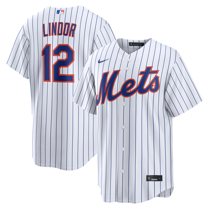 New York Mets Francisco Lindor Nike Alternate Replica Jersey - Black MLB Team Jersey Baseball Fan Apparel