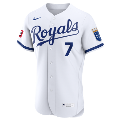 Kansas City Royals Bobby Witt Jr. Nike Alternate Authentic Sponsor Patch Jersey - Light Blue MLB Team Jersey Baseball Fan Apparel