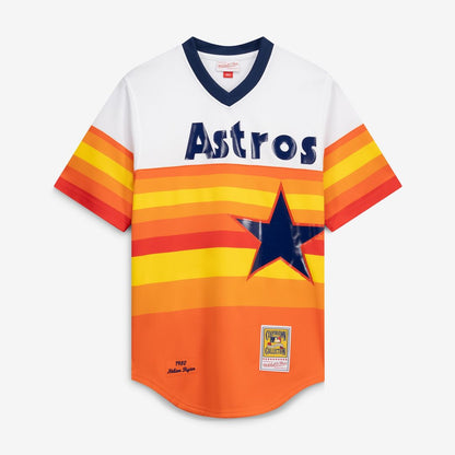 Houston Astros Nolan Ryan Mitchell & Ness Throwback Authentic Jersey - White MLB Team Jersey Baseball Fan Apparel