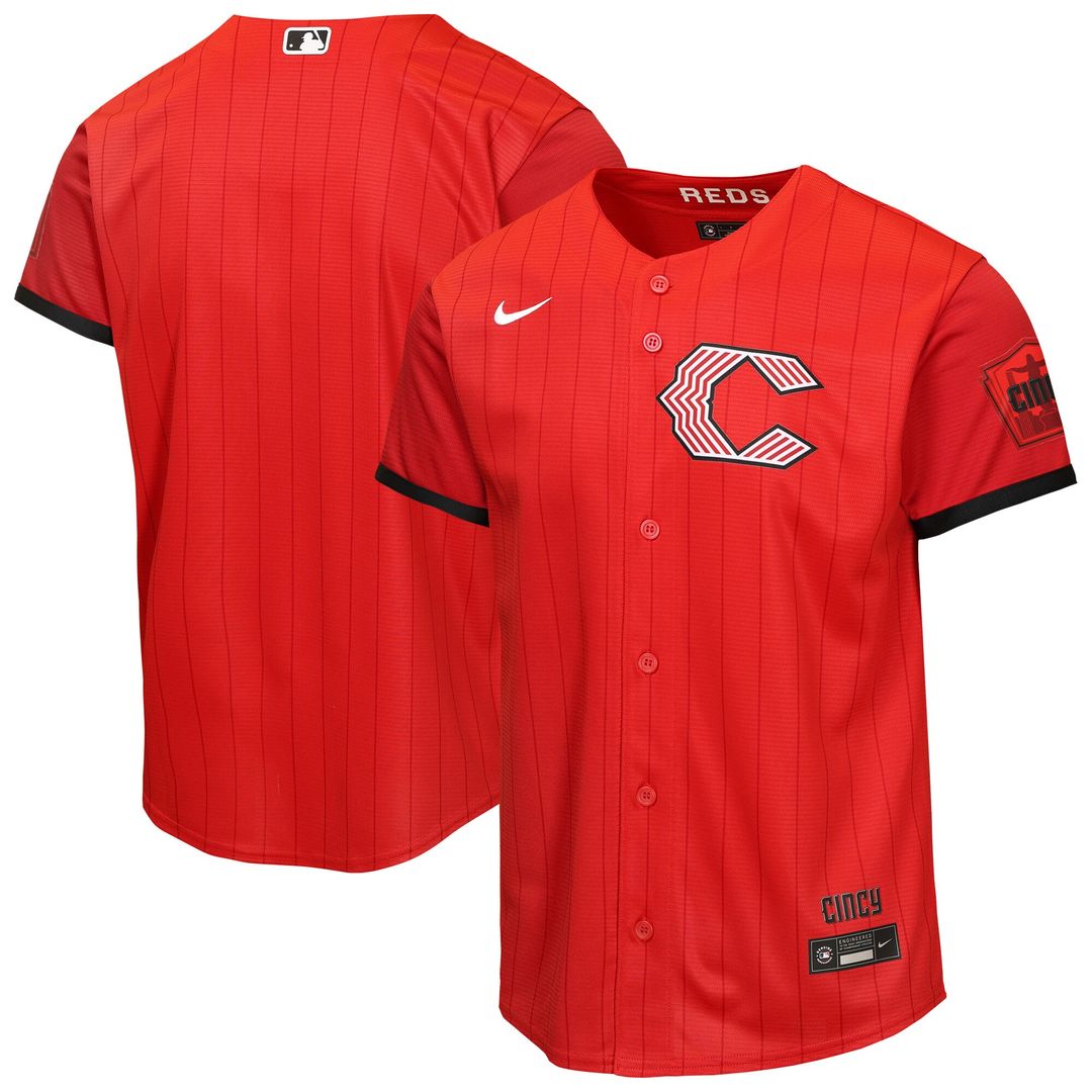 Cincinnati Reds Nike Youth 2026 City Connect Stadium Jersey - Red MLB Team Jersey Baseball Fan Apparel