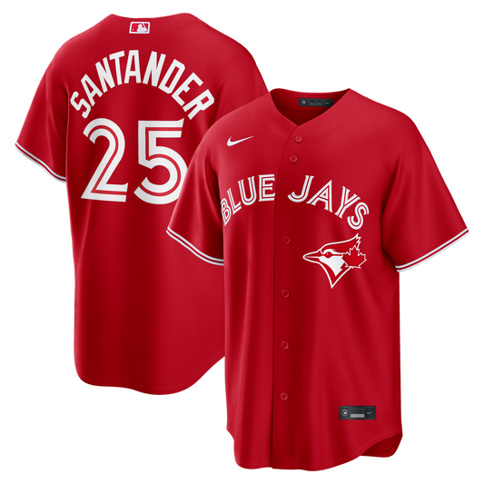 Toronto Blue Jays Anthony Santander Nike Canada Day Replica Jersey - Red MLB Team Jersey Baseball Fan Apparel