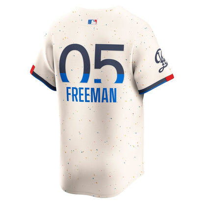 Los Angeles Dodgers Freddie Freeman Nike City Connect Limited Player Jersey - Cream MLB Team Jersey Baseball Fan Apparel