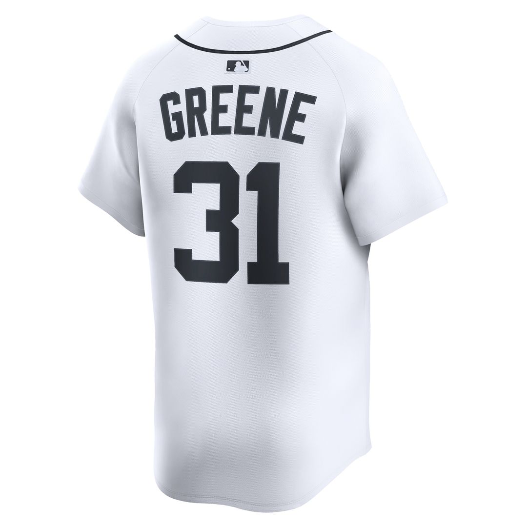 Detroit Tigers Riley Greene Nike Home Limited Player Jersey - White MLB Team Jersey Baseball Fan Apparel
