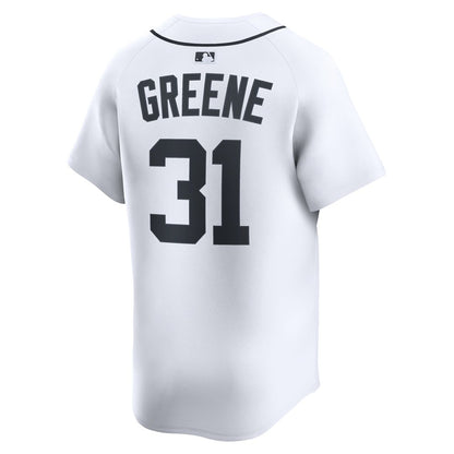 Detroit Tigers Riley Greene Nike Home Limited Player Jersey - White MLB Team Jersey Baseball Fan Apparel