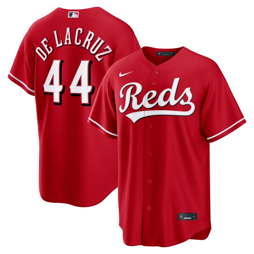 Cincinnati Reds Elly De La Cruz Nike Alternate Replica Jersey - Red MLB Team Jersey Baseball Fan Apparel