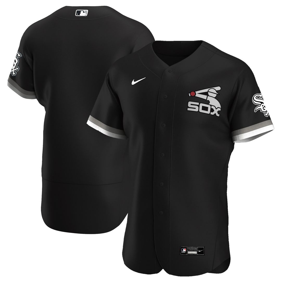 Chicago White Sox Nike Alternate Authentic Team Jersey - Black MLB Team Jersey Baseball Fan Apparel