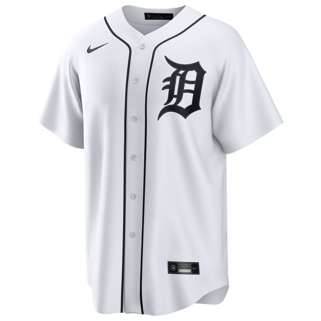 Detroit Tigers Kerry Carpenter Nike Home Replica Jersey - White MLB Team Jersey Baseball Fan Apparel