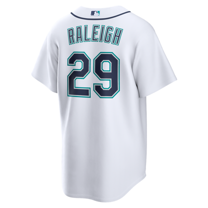 Seattle Mariners Cal Raleigh Nike Home Replica Jersey - White MLB Team Jersey Baseball Fan Apparel