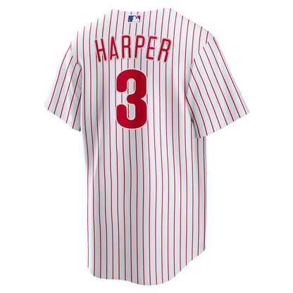Philadelphia Phillies Bryce Harper Nike Home Replica Player Name Jersey - White MLB Team Jersey Baseball Fan Apparel