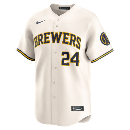 Milwaukee Brewers William Contreras Nike Home Limited Player Jersey - Cream MLB Team Jersey Baseball Fan Apparel