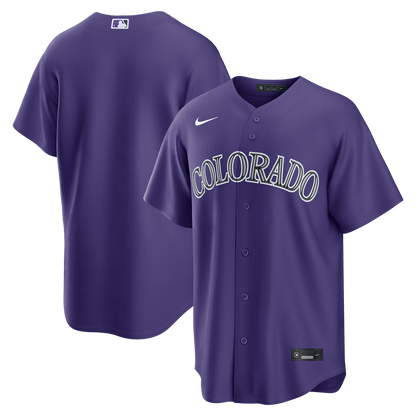 Colorado Rockies Nike Alternate Replica Jersey - Purple MLB Team Jersey Baseball Fan Apparel
