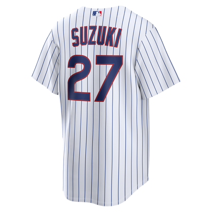 Chicago Cubs Seiya Suzuki Nike Home Replica Jersey - White MLB Team Jersey Baseball Fan Apparel
