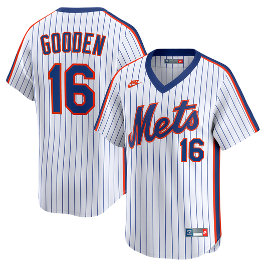 New York Mets Dwight Gooden Nike Cooperstown Limited Jersey - White MLB Team Jersey Baseball Fan Apparel