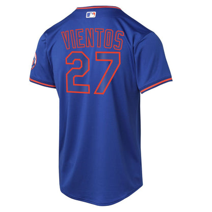 New York Mets Mark Vientos Nike Youth Alternate 2 Limited Jersey - Royal MLB Team Jersey Baseball Fan Apparel