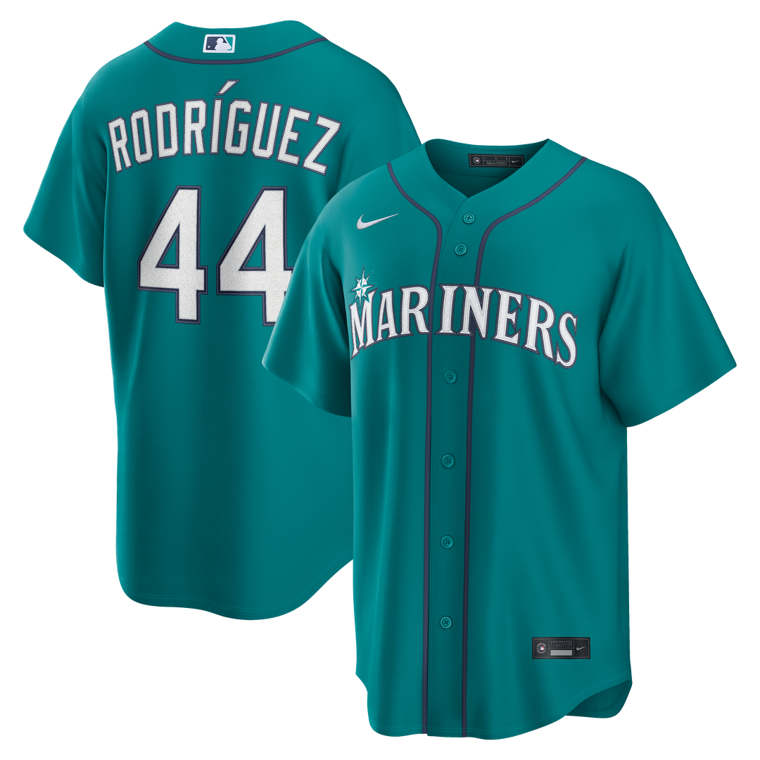 Seattle Mariners Julio Rodríguez Nike Alternate Replica Jersey - Teal MLB Team Jersey Baseball Fan Apparel