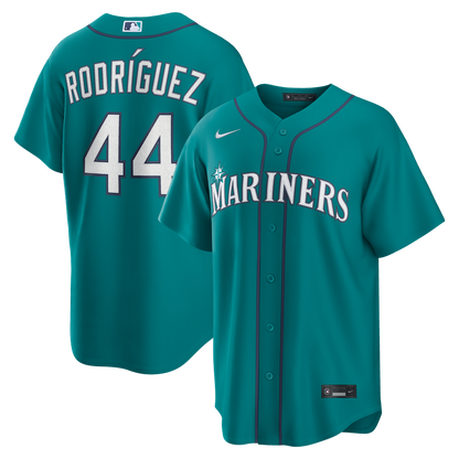Seattle Mariners Julio Rodríguez Nike Alternate Replica Jersey - Teal MLB Team Jersey Baseball Fan Apparel