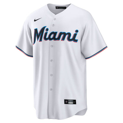 Miami Marlins Graham Pauley Nike Home Replica Jersey - White MLB Team Jersey Baseball Fan Apparel