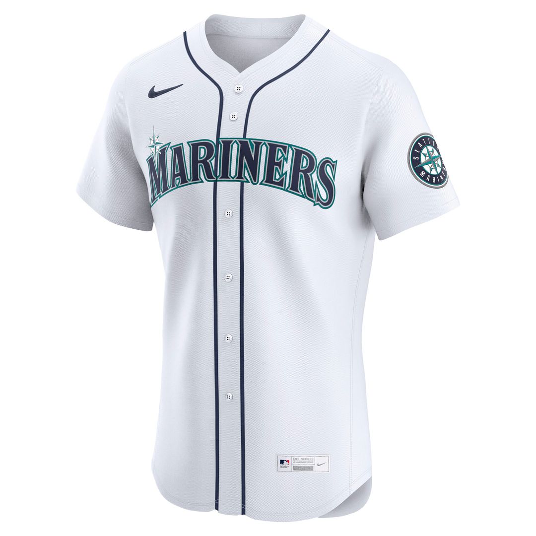 Seattle Mariners Nike Home Elite Jersey - White MLB Team Jersey Baseball Fan Apparel