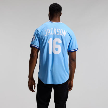 Kansas City Royals Bo Jackson Nike Throwback Cooperstown Limited Jersey - Light Blue MLB Team Jersey Baseball Fan Apparel