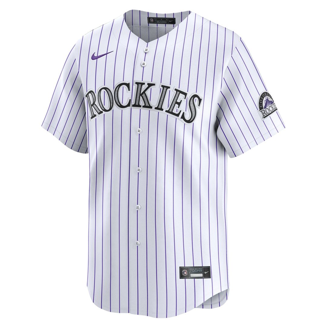 Colorado Rockies Nike Home Limited Player Jersey - White MLB Team Jersey Baseball Fan Apparel