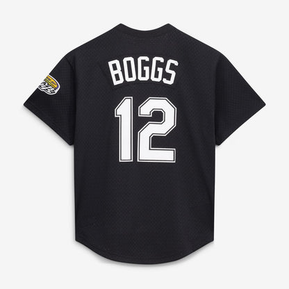 Tampa Bay Rays Wade Boggs Mitchell & Ness Authentic Batting Practice Jersey - Black MLB Team Jersey Baseball Fan Apparel