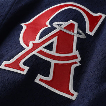 Bo Jackson California Angels Mitchell & Ness Cooperstown Mesh Batting Practice Button - Up Jersey - Navy MLB Team Jersey Baseball Fan Apparel