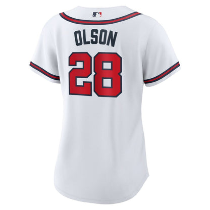 Atlanta Braves Matt Olson Nike Women's Home Replica Player Jersey - White MLB Team Jersey Baseball Fan Apparel